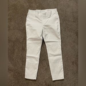 Soundstyle, white jean legging, size: L style# M3676A08